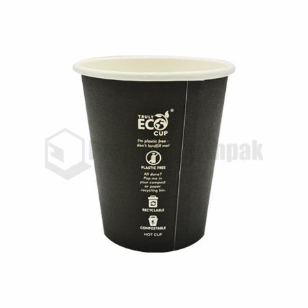 8OZ BLACK SINGLE WALL TRULY ECO CUP (PLASTIC-FREE) | Packaging, Cups ...