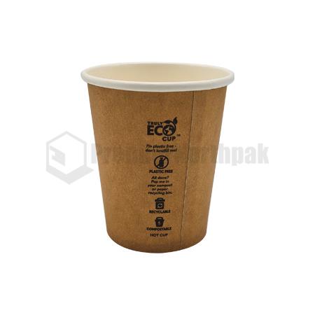 8oz Kraft Truly Eco Single Wall Coffee Cup :: Food Packaging Online